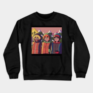 Vaporwave anime aesthetic retro Crewneck Sweatshirt